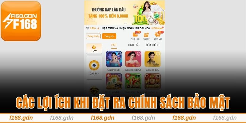 Các lợi ích khi đặt ra chính sách bảo mật