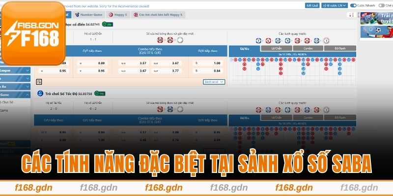 Các tính năng đặc biệt tại sảnh cược xổ số Saba