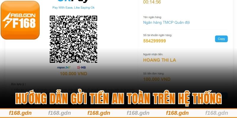 Hướng dẫn gửi tiền an toàn trên hệ thống