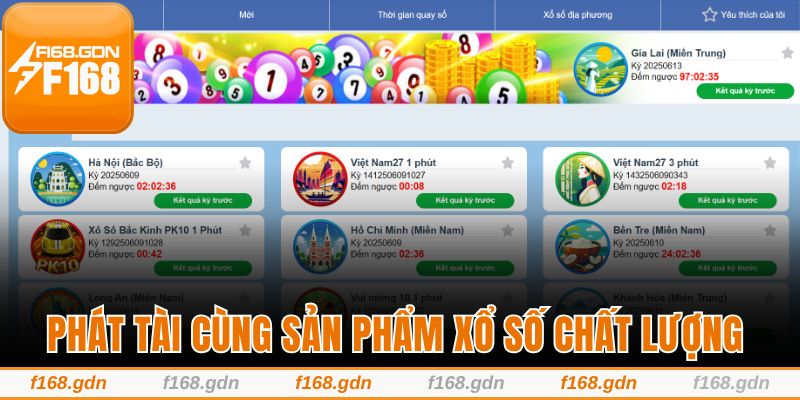 Phát tài cùng những con số may mắn tại nhà cái